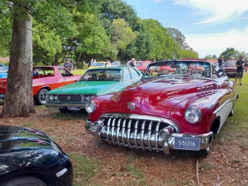 Cars on display at Redland City Australia Day Event